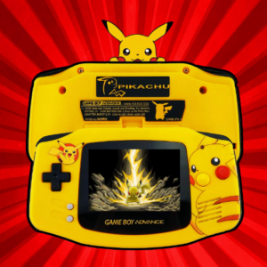 Nintendo Original Gameboy GBA Console - Pikachu High-Brightness Limited Edition Handheld