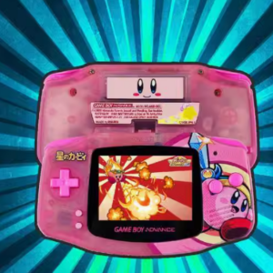 Kirby-Themed GBA Nintendo Handheld Console - High-Brightness Upgrade, Compatible with GB Cartridges